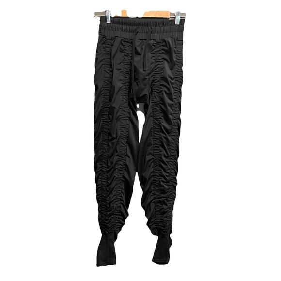 Agogie Black Wearable Resistance Ruched Women's Activewear Pants Size XL - Picture 1 of 4